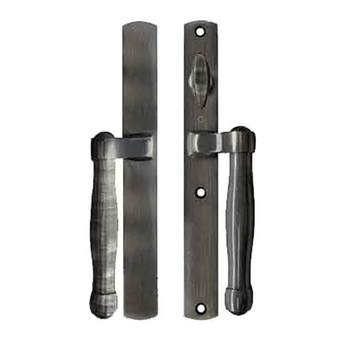 HOPPE HLS 9000 Sliding Door Handle Set Active Non-Keyed Outside Antique Nickel - HOPPE HLS 9000 Sliding Door Handle Set Active Non-Keyed Outside Antique Nickel
