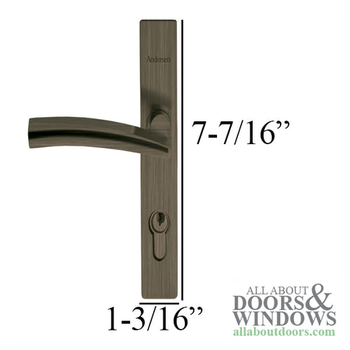 Andersen Storm Door Handle Set With Deadbolt Lock Compatible With ALL 4000 & 3000 Series Storm Doors Brushed Dark Nickel Storm Door Hardware Set - Andersen Storm Door Handle Set With Deadbolt Lock Compatible With ALL 4000 & 3000 Series Storm Doors Brushed Dark Nickel Storm Door Hardware Set