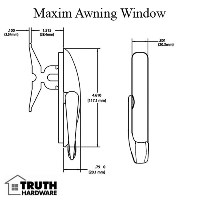 Sash lock, Non-Handed Awning Window, Maxim - Sash lock, Non-Handed Awning Window, Maxim