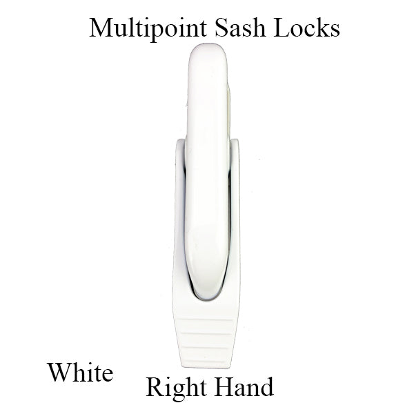Multipoint Sash Lock Casement Window Handle Right Hand White - Multipoint Sash Lock Casement Window Handle Right Hand White
