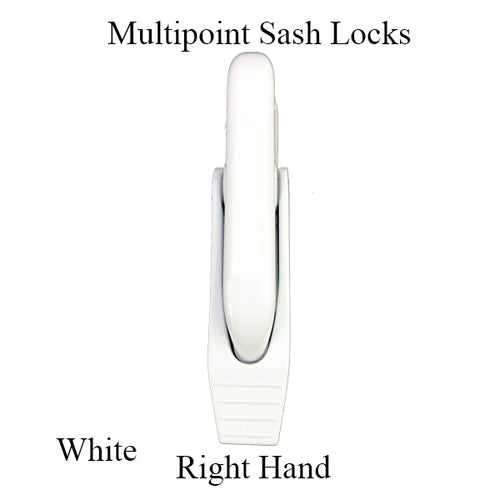 Multipoint Sash Lock Casement Window Handle Right Hand White - Multipoint Sash Lock Casement Window Handle Right Hand White