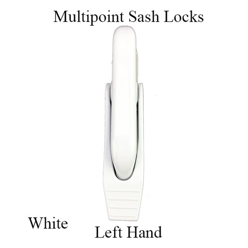 Multipoint Sash Lock Casement Window Handle Left Hand White - Multipoint Sash Lock Casement Window Handle Left Hand White