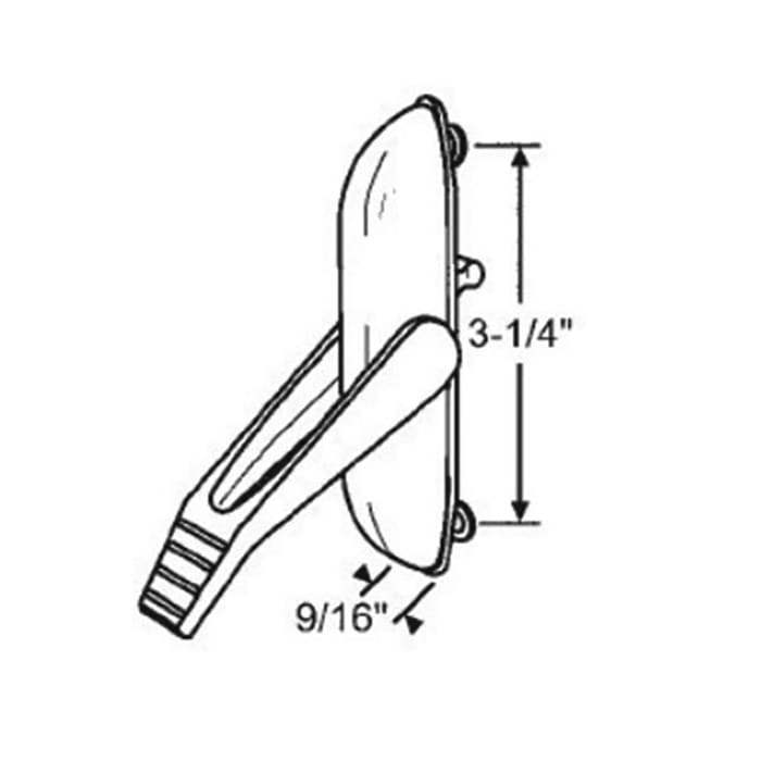 Multipoint Sash Lock Casement Window Handle Right Hand White - Multipoint Sash Lock Casement Window Handle Right Hand White