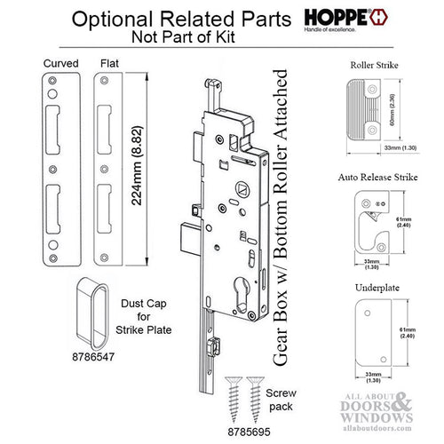Hoppe Multipoint Lock, 1-3/8