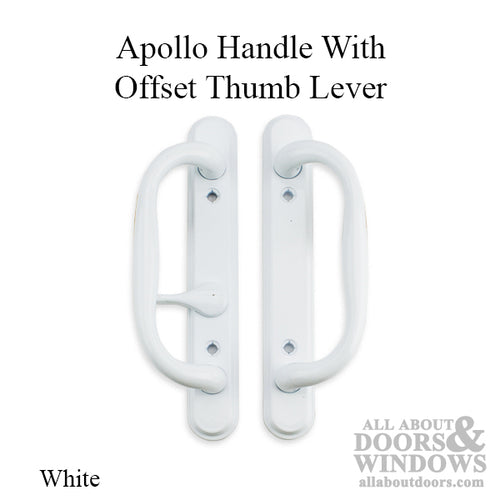 Apollo Handle Set for Sliding Patio Doors with Offset Thumbturn Non-Keyed - Apollo Handle Set for Sliding Patio Doors with Offset Thumbturn Non-Keyed