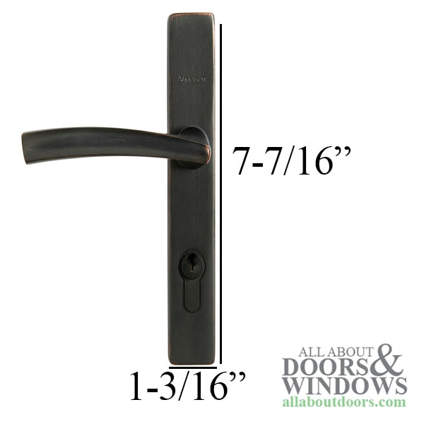 Andersen / Emco Modern Storm Door Handle Set Trim Venetian Bronze - Andersen / Emco Modern Storm Door Handle Set Trim Venetian Bronze