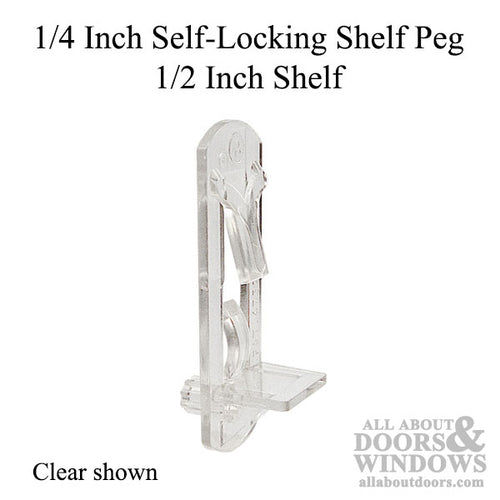 1/4 Inch Shelf Support Peg, 1/2 Inch - 6 Pack - 1/4 Inch Shelf Support Peg, 1/2 Inch - 6 Pack
