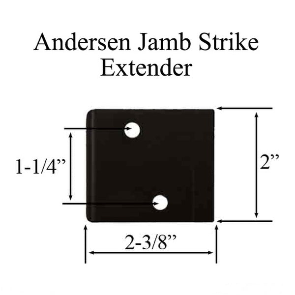 Andersen Jamb Strike Extender, 2-3/8