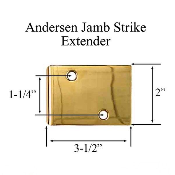 Andersen Jamb Strike Extender, 3-1/2