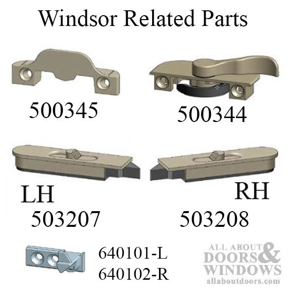 Windsor Metal & Plastic Tilt Latch, Double Hung, Left Hand - Windsor Metal & Plastic Tilt Latch, Double Hung, Left Hand