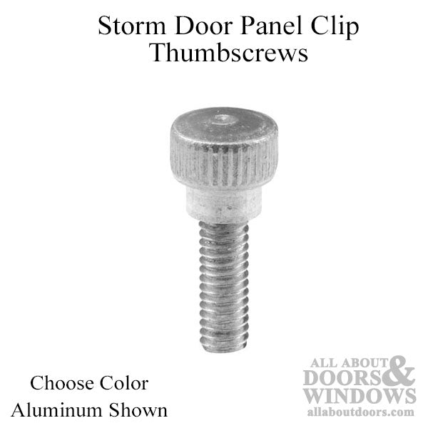 Storm Door Panel Clip Thumbscrews - Storm Door Panel Clip Thumbscrews