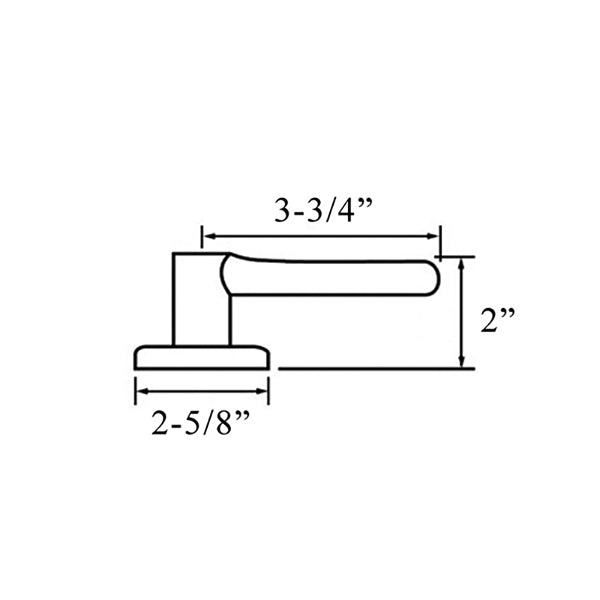 Kwikset 200SNL-RH-3 Saxton Right Hand Passage Leverset - Kwikset 200SNL-RH-3 Saxton Right Hand Passage Leverset