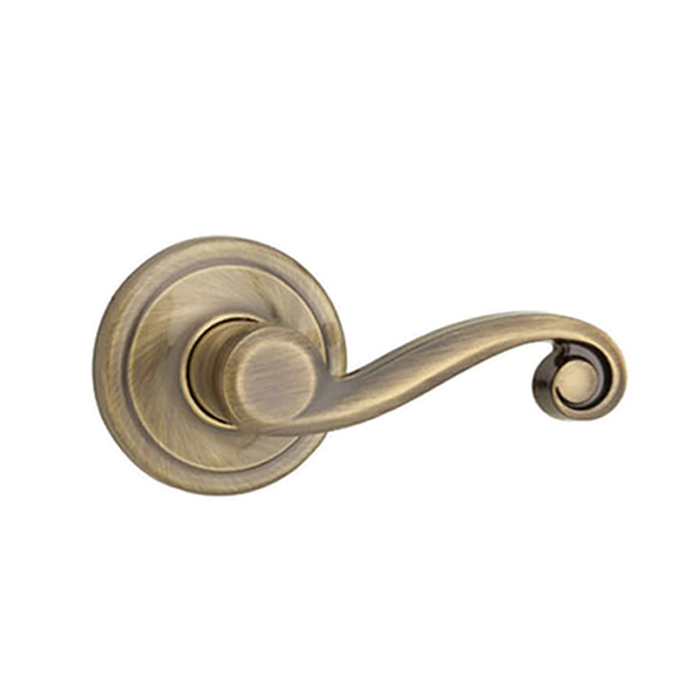 Kwikset Lido US5 626 LL LH Inactive Interior Trim Pack - Antique Brass - Kwikset Lido US5 626 LL LH Inactive Interior Trim Pack - Antique Brass