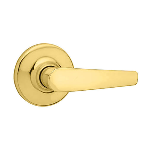 Kwikset Interior Door Lever Delta US3 968 DL Dummy Passage Lever Polished Brass - Kwikset Interior Door Lever Delta US3 968 DL Dummy Passage Lever Polished Brass
