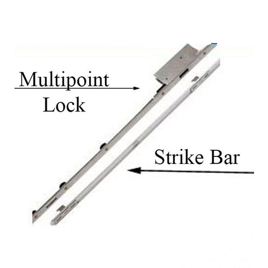 Sliding Door 3 Point Strike Bar, W5203-76S1 Radius Ends, .755 offset - Sliding Door 3 Point Strike Bar, W5203-76S1 Radius Ends, .755 offset