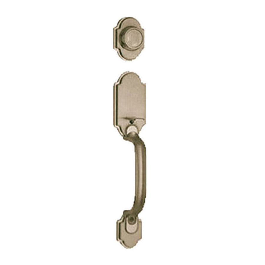 Kwikset Jamaica US5 802 Dummy Handleset - Antique Brass - Kwikset Jamaica US5 802 Dummy Handleset - Antique Brass