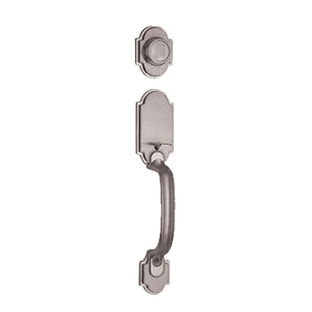 Kwikset Jamaica US15A 679 Dummy Handle Set - Antique Nickel - Kwikset Jamaica US15A 679 Dummy Handle Set - Antique Nickel