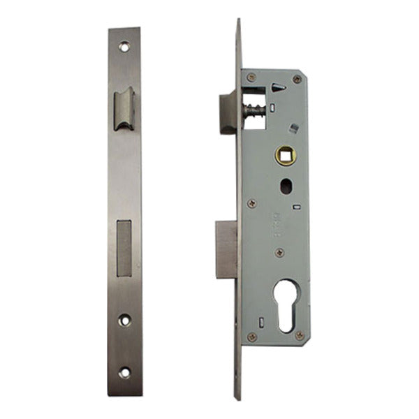 Slimline Storm Door Mortise Lock and Strike Plate 35mm Backset - Slimline Storm Door Mortise Lock and Strike Plate 35mm Backset