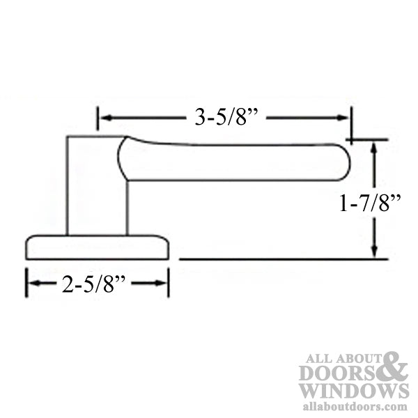 Kwikset Delta US 487 DL Dummy Lever Pair - Antique Brass - Kwikset Delta US 487 DL Dummy Lever Pair - Antique Brass