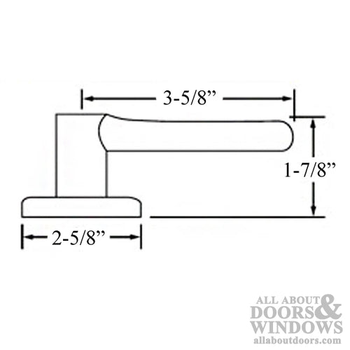 Kwikset Delta US 487 DL Dummy Lever Pair - Antique Brass - Kwikset Delta US 487 DL Dummy Lever Pair - Antique Brass