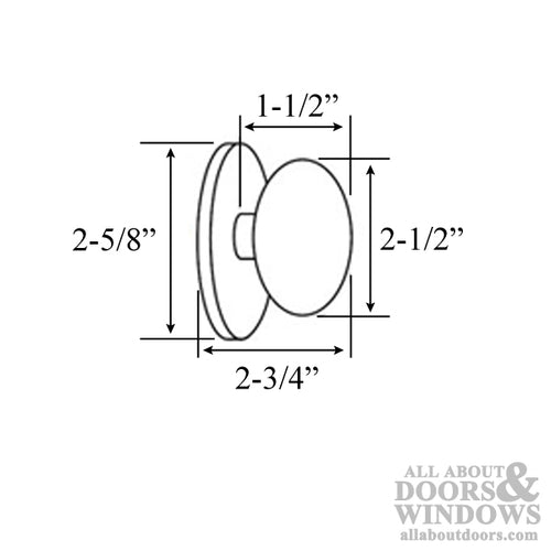 Kwikset Windham US15A 568W Inactive Interior Trim Pack - Kwikset Windham US15A 568W Inactive Interior Trim Pack