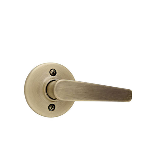 Kwikset Delta US 487 DL Dummy Lever Pair - Antique Brass - Kwikset Delta US 487 DL Dummy Lever Pair - Antique Brass