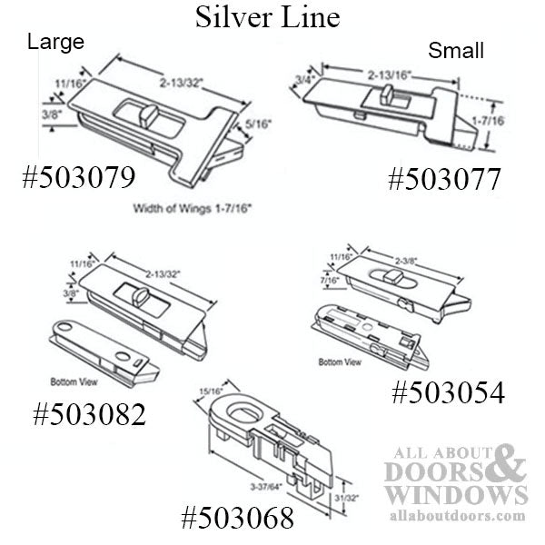 Tilt Latch, T - shape, LH/RH Pair, Large 2-13/16 - White - Tilt Latch, T - shape, LH/RH Pair, Large 2-13/16 - White