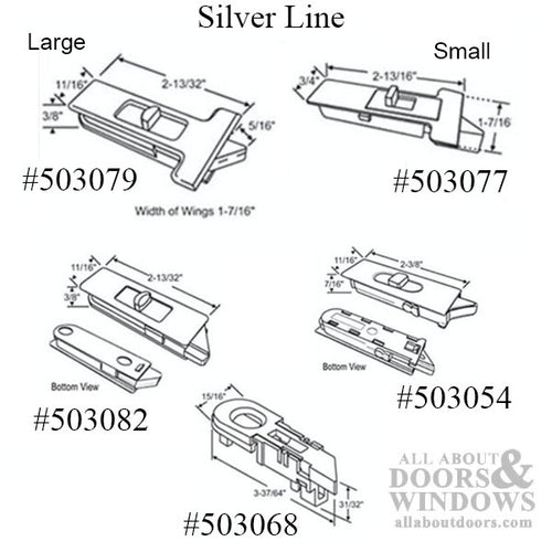 Tilt Latch, T - shape, LH/RH Pair, Large 2-13/16 - White - Tilt Latch, T - shape, LH/RH Pair, Large 2-13/16 - White