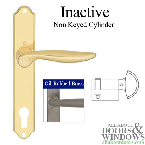HOPPE Multipoint Handle Set with Toronto Lever Inactive Oil Rubbed Brass - HOPPE Multipoint Handle Set with Toronto Lever Inactive Oil Rubbed Brass