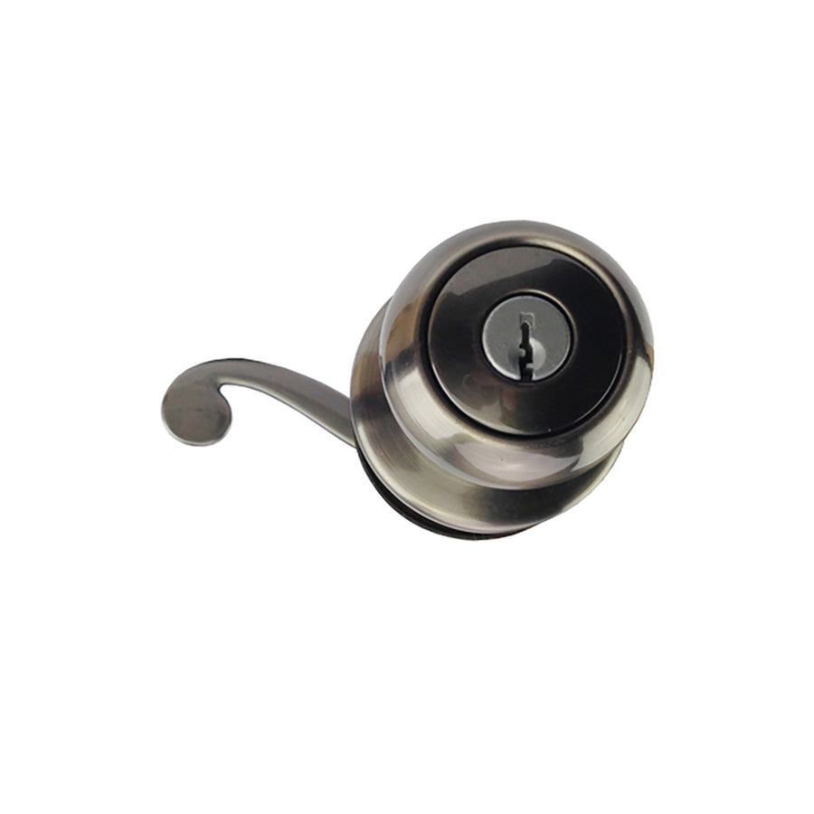 Kwikset Copa x Lido US15A 400 Right Hand Keyed Entry Lock - Antique Nickel - Kwikset Copa x Lido US15A 400 Right Hand Keyed Entry Lock - Antique Nickel
