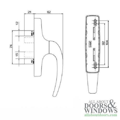 Manon Cremonese Dual Blade Handle - Manon Cremonese Dual Blade Handle