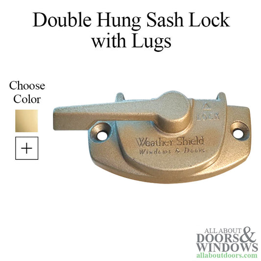 Truth 17.68 Weather Shield Logo, ProShield Double Hung Sash Lock, with Lugs, Left Hand