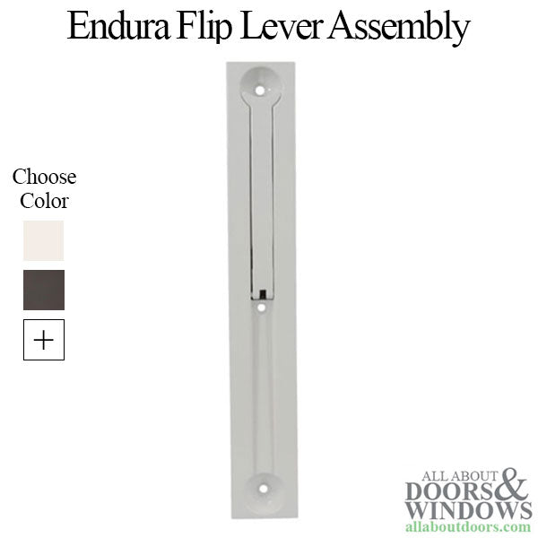 Double Door Flip Lever Assembly, 10-3/4 inch, Choose Color - Double Door Flip Lever Assembly, 10-3/4 inch, Choose Color