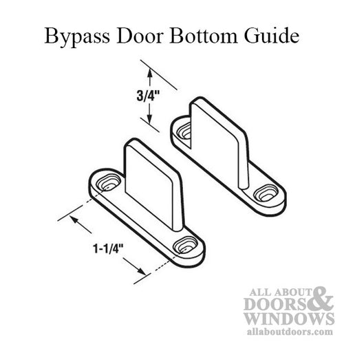 Closet Door Bottom Guide Bypass Door Guide - Closet Door Bottom Guide Bypass Door Guide