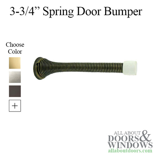 Door Stop Heavy Duty Spring Door Bumper Steel Residential Door Stop Choose Finish - Door Stop Heavy Duty Spring Door Bumper Steel Residential Door Stop Choose Finish