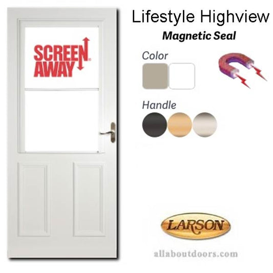 Larson Lifestyle Midview, Screen Away, Magnetic Weatherstrip,