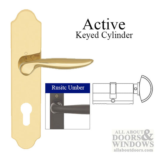 Hoppe Toronto M1020 / 3965N Active Handleset – Rustic Umber