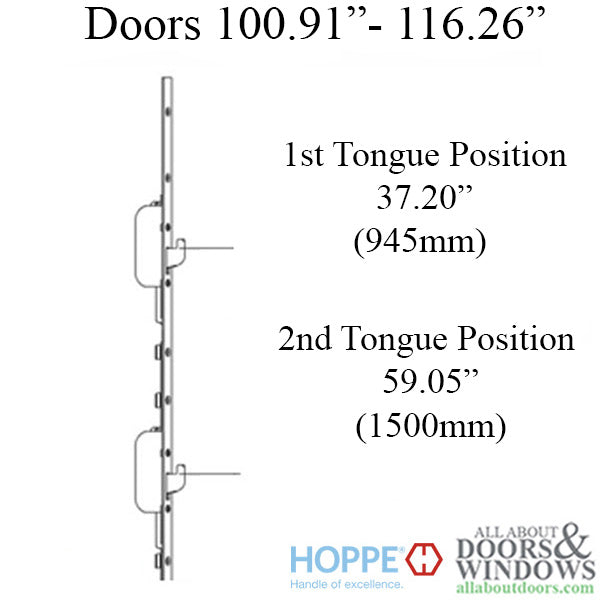 HOPPE 16mm HLS9000 Manual Top Extension Swing Hook - HOPPE 16mm HLS9000 Manual Top Extension Swing Hook