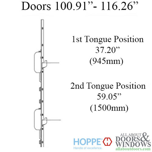 HOPPE 16mm HLS9000 Manual Top Extension Swing Hook - HOPPE 16mm HLS9000 Manual Top Extension Swing Hook