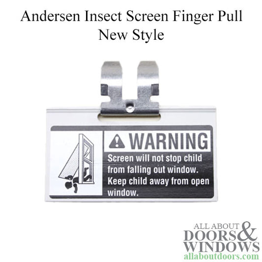 Discontinued - Andersen Insect Screen Finger Pull, New Style