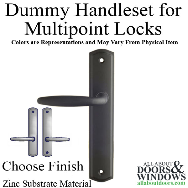 Amesbury 800C Dummy Handle Set Multipoint Lock Trim Zinc Choose Finish - Amesbury 800C Dummy Handle Set Multipoint Lock Trim Zinc Choose Finish