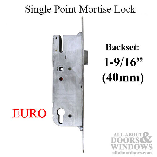 G-U Monolock 40/92 Euro Single Point Mortise Lock (SPL) - Stainless Steel - G-U Monolock 40/92 Euro Single Point Mortise Lock (SPL) - Stainless Steel