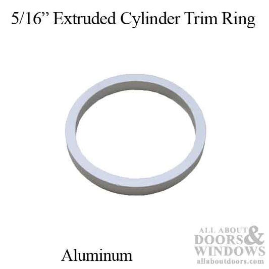 Extruded Cylinder Trim Ring, 5/16", Aluminum