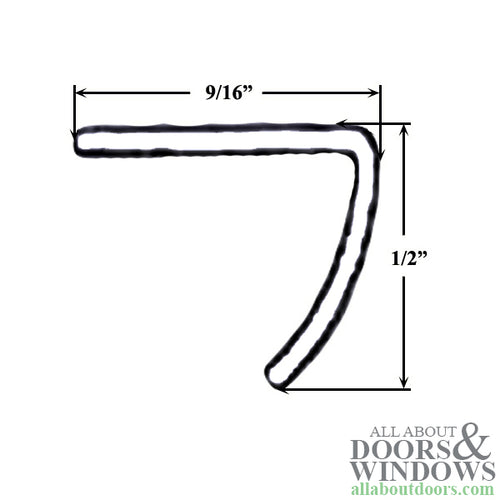 Andersen Inside Operating Side Jamb Weatherstrip, Perma-Shield Gliding Door - White - Andersen Inside Operating Side Jamb Weatherstrip, Perma-Shield Gliding Door - White