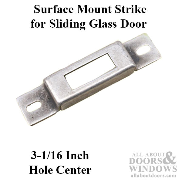 3-5/8 Inch Surface Mount Strike / Keeper - Aluminum - 3-5/8 Inch Surface Mount Strike / Keeper - Aluminum