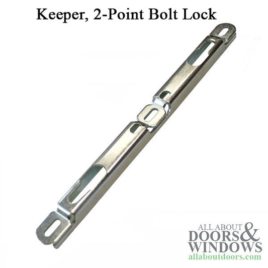 Keeper, 3/4 wide x 1/2 tall for 2-point bolt lock