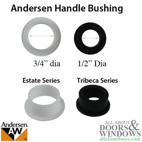 Bushing, 3/4 Diameter Handle, Andersen Tribeca Series - White - Bushing, 3/4 Diameter Handle, Andersen Tribeca Series - White