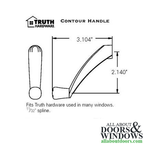 Contour Crank Handle, Truth 11/32 Spline - Choose Color - Contour Crank Handle, Truth 11/32 Spline - Choose Color