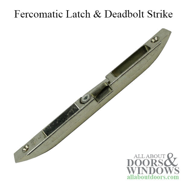 Fercomatic Latch & Deadbolt Strike, profile notching, Square Ends, Left - Fercomatic Latch & Deadbolt Strike, profile notching, Square Ends, Left