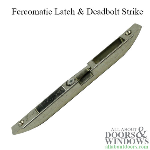 Fercomatic Latch & Deadbolt Strike, profile notching, Square Ends, Left - Fercomatic Latch & Deadbolt Strike, profile notching, Square Ends, Left